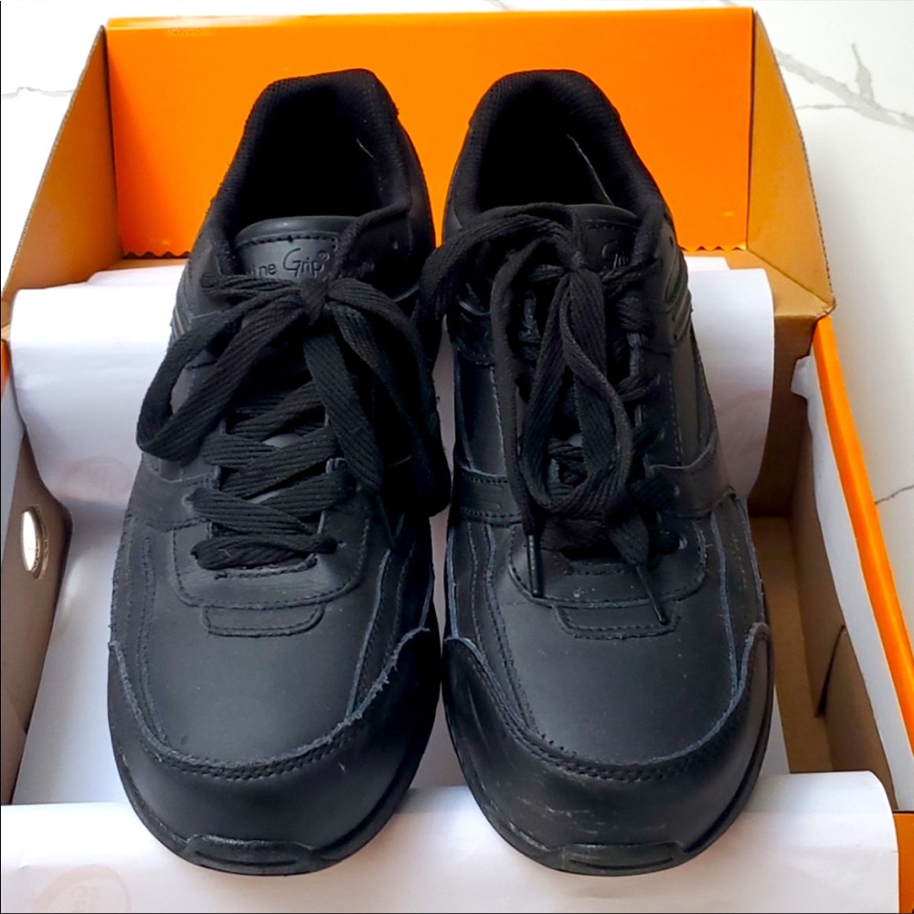 GENUINE GRIP SteelToe Black Leather Work Shoes